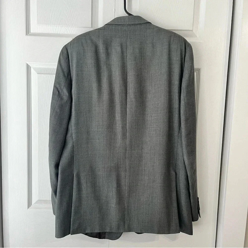 RALPH Ralph Lauren Sport Coat Jacket 44L Black Wool/Silk 2-Button